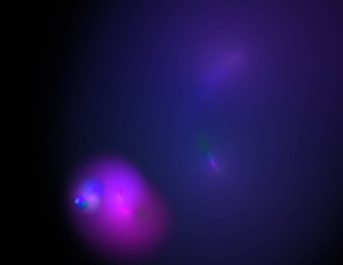 Siyah Renk Üzerine Bir Dijital Fraktal Resmi