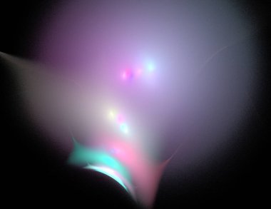 Siyah Renk Üzerine Bir Dijital Fraktal Resmi