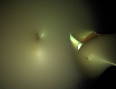 Siyah Renk Üzerine Bir Dijital Fraktal Resmi