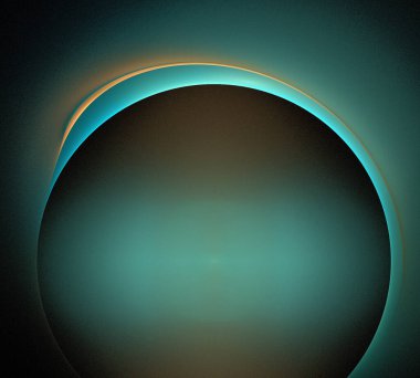 Siyah Renk Üzerine Bir Dijital Fraktal Resmi