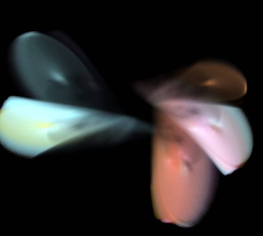 Siyah Renk Üzerine Bir Dijital Fraktal Resmi