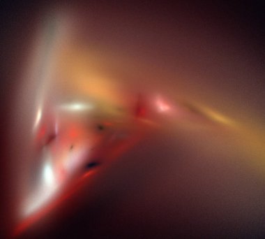 Siyah Renk Üzerine Bir Dijital Fraktal Resmi