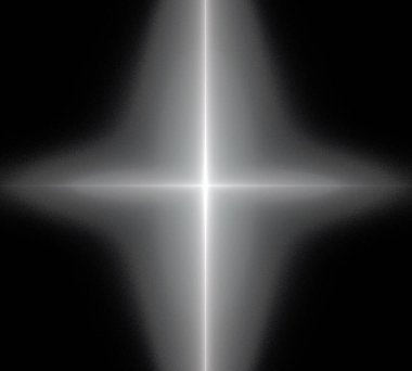 Siyah Renk Üzerine Bir Dijital Fraktal Resmi