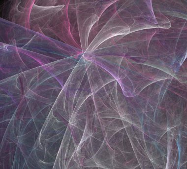 Siyah arkaplana birçok renk yerleştirilmiş bilgisayar tarafından oluşturulan resimleme