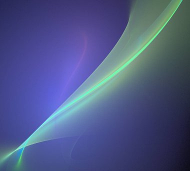 Siyah Renk Üzerine Bir Dijital Fraktal Resmi