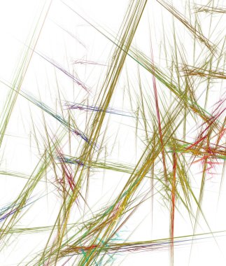 Beyaz arkaplanda dijital fraktal