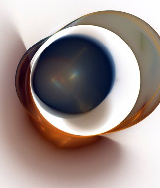 Beyaz arkaplanda dijital fraktal