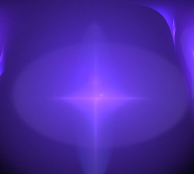 Siyah Renk Üzerine Bir Dijital Fraktal Resmi