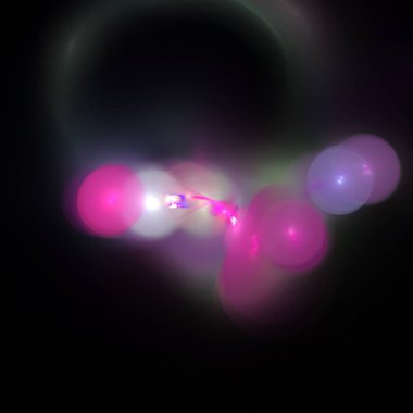 Siyah arkaplanda dijital fraktal