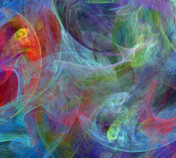 Afbeelding Van Een Digitale Fractal Zwarte Kleur — Stockfoto