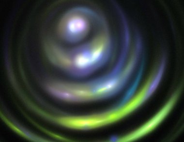 Siyah Renk Üzerine Bir Dijital Fraktal Resmi