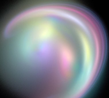 Siyah Renk Üzerine Bir Dijital Fraktal Resmi