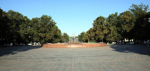 Fuente Parl Otoño Día Soleado Seco — Foto de Stock