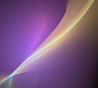 Siyah Renk Üzerine Bir Dijital Fraktal Resmi