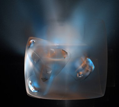 Siyah Renk Üzerine Bir Dijital Fraktal Resmi