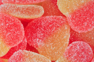 çok renkli meyve jölesi