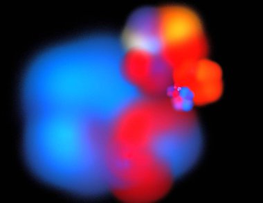 Siyah Renk Üzerine Bir Dijital Fraktal Resmi