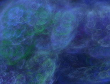 Siyah Renk Üzerine Bir Dijital Fraktal Resmi