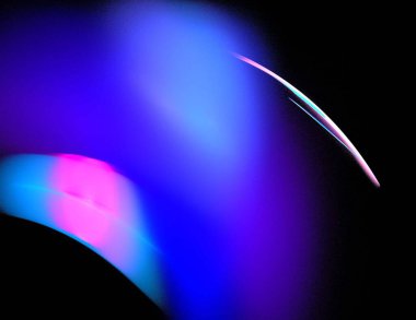 Siyah Renk Üzerine Bir Dijital Fraktal Resmi