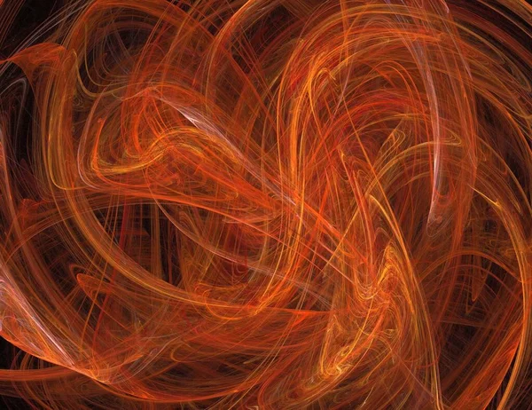 Siyah Renk Üzerine Bir Dijital Fraktal Resmi