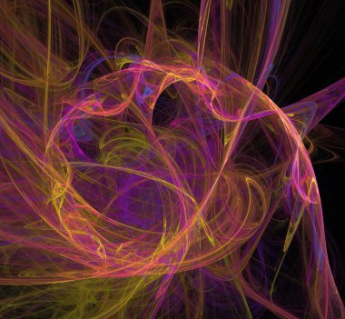 Dijital fraktal resimlerinden birinin resmi