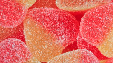 çok renkli meyve jölesi