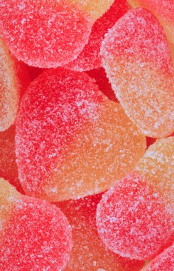 çok renkli meyve jölesi