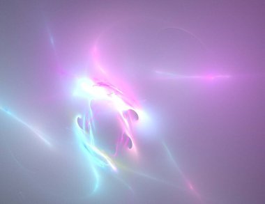 Siyah Renk Üzerine Bir Dijital Fraktal Resmi