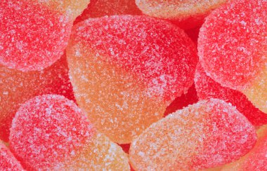 çok renkli meyve jölesi