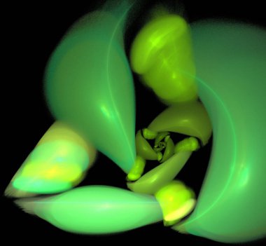 Dijital fraktal resimlerinden birinin resmi