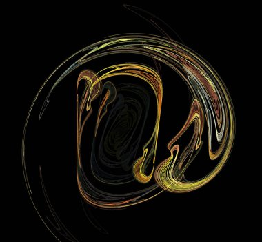 Dijital fraktal resimlerinden birinin resmi