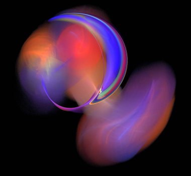 Dijital fraktal resimlerinden birinin resmi