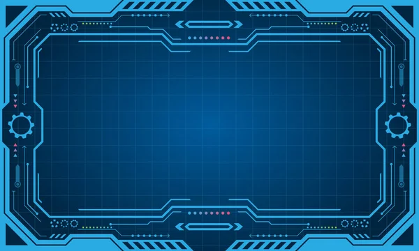 Soyut fütüristik sunu paneli çerçeve, teknoloji görüntüleme