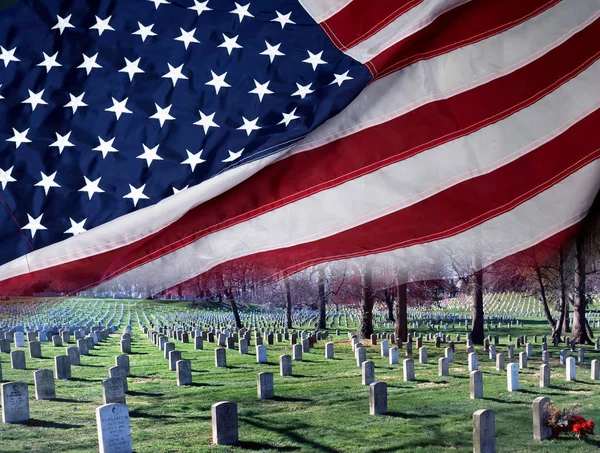 Arlington Virginia Aug 2018 Arlington Nationalfriedhof Auf Dem Amerikanische Helden — Stockfoto