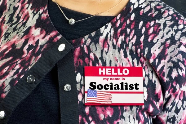 Name Label Socialist — Stock Photo, Image