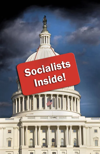Egyesült Államokban Amerikai Szocialisták Tőke — Stock Fotó