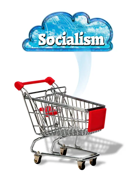 Shopping Pour Socialisme Vous Laissera Votre Panier Vide — Photo