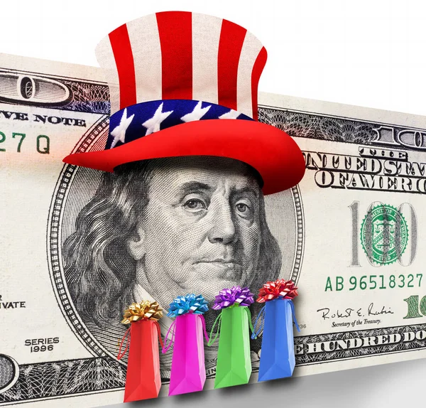 Einkaufen Den Usa Mit Amerikanischem Bargeld — Stockfoto