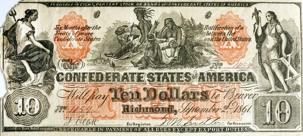 Ley de Falsificación de los Estados Confederados de América . — Foto de Stock