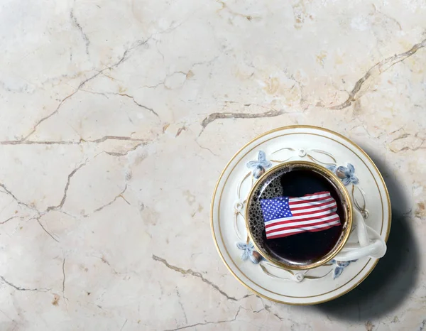 Amerikanska morgonkaffe. — Stockfoto