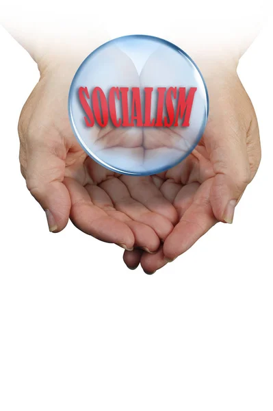 Socialism in your hands. — Stock Photo, Image