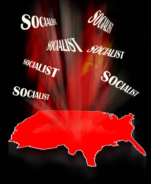 Sozialismus in Amerika. — Stockfoto