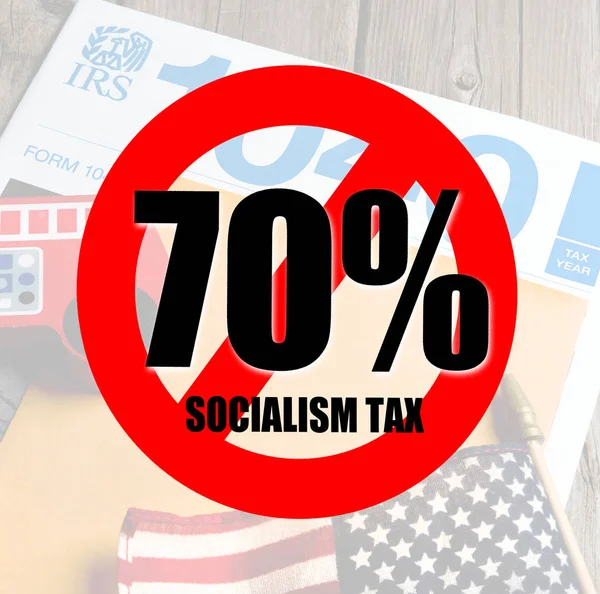 Время налогов для социалистов . — стоковое фото