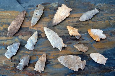 American Indian Arrowheads. clipart