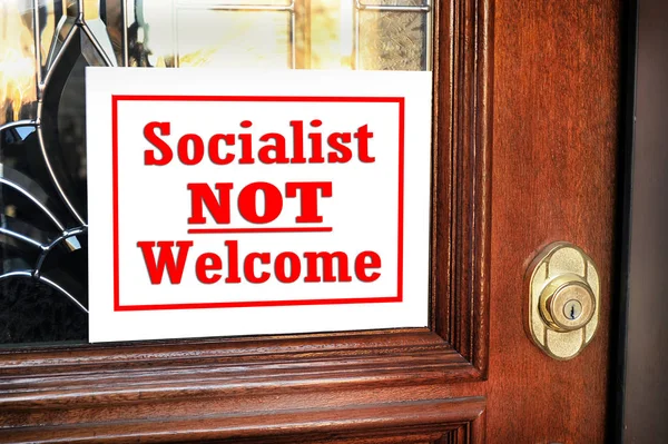 Nessun socialista in casa mia . — Foto Stock