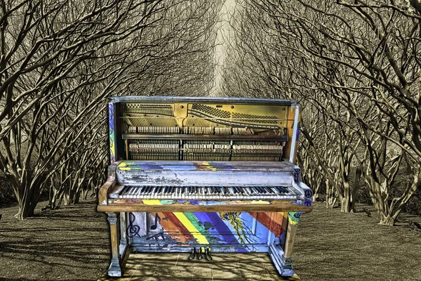 Túnel de árbol Jazz Piano . —  Fotos de Stock