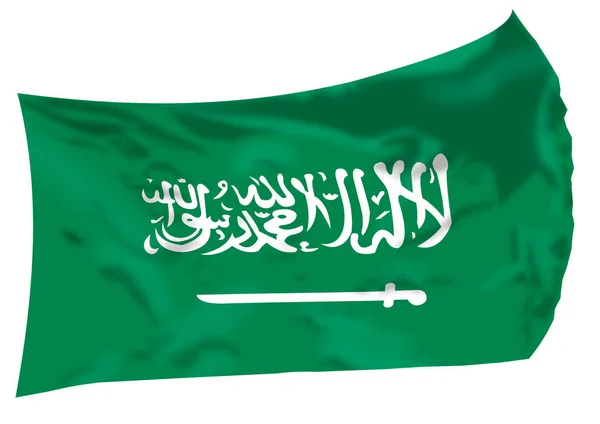 Saudi-arabische Flagge. — Stockfoto