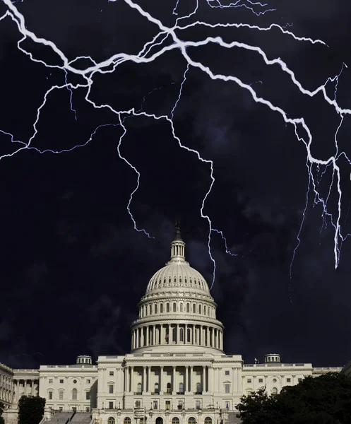 Een storm komt naar Washington. Rechtenvrije Stockafbeeldingen