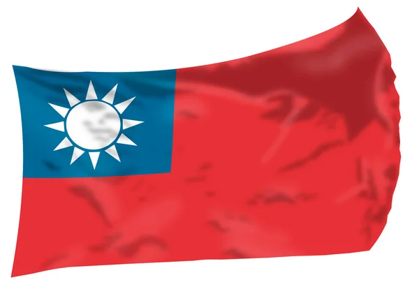 Vlag van Taiwan — Stockfoto