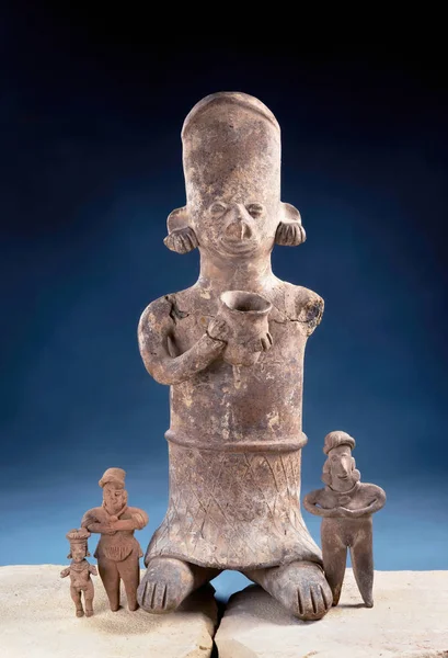 Vere figurine precolombiane  . — Foto Stock